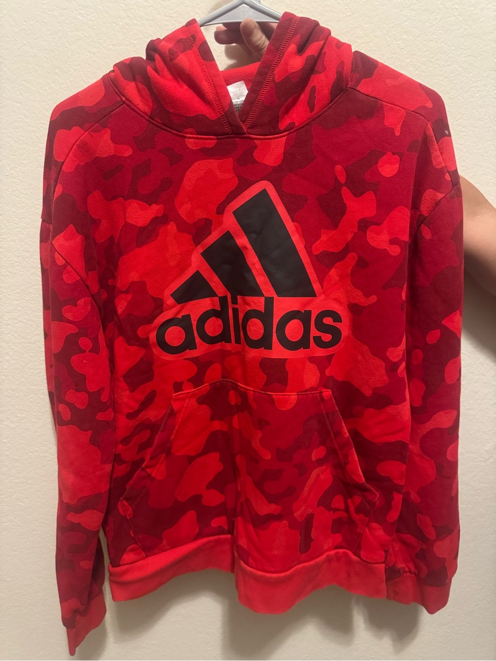 George Red Camo Hoodie with Black Logo size size S